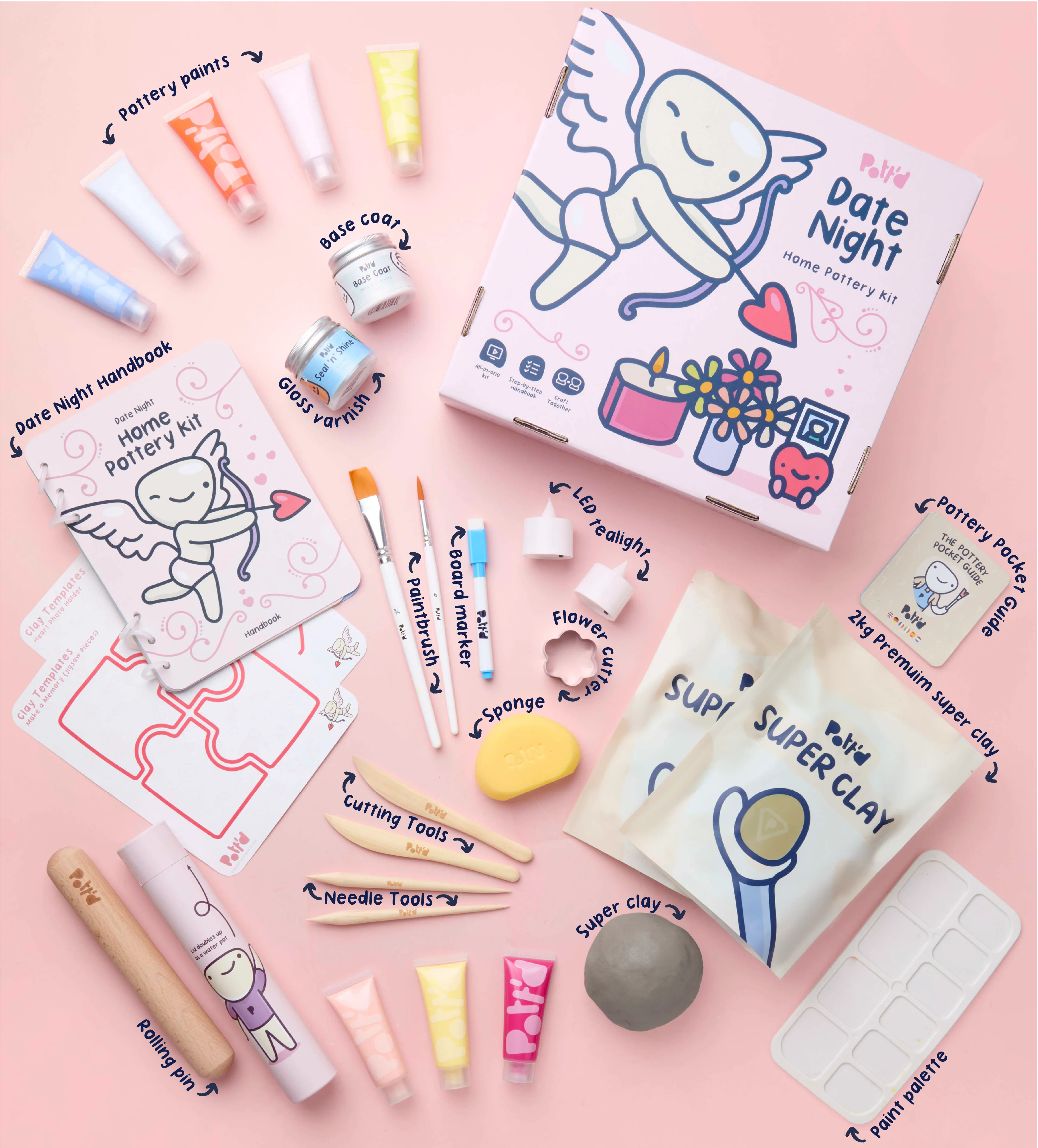 Date Night Home Pottery Kit - Image 3